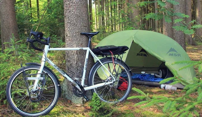 camping bike touring